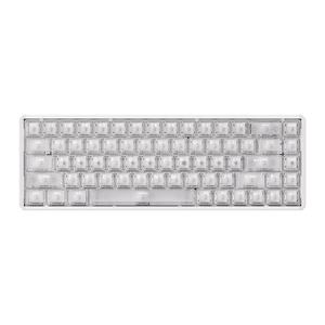 Akko MOD68 HE Magnetic Keyboard White Transparent