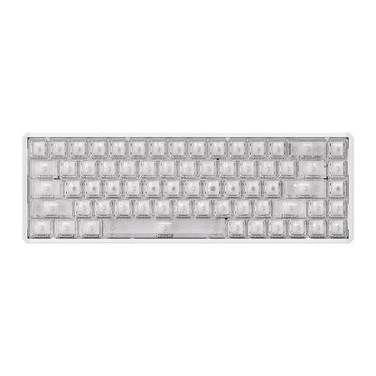 Akko MOD68 HE Magnetic Keyboard White Transparent
