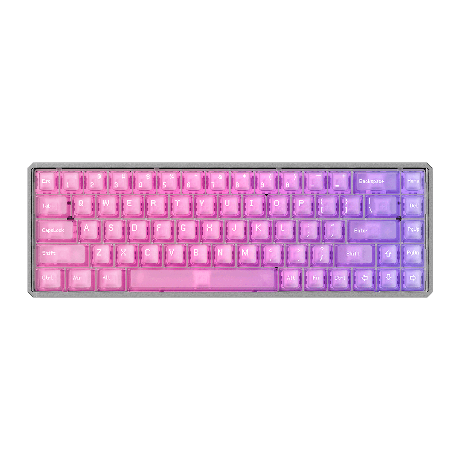 Akko MOD68 HE Magnetic Keyboard Frost Pastel Gradient Transparent