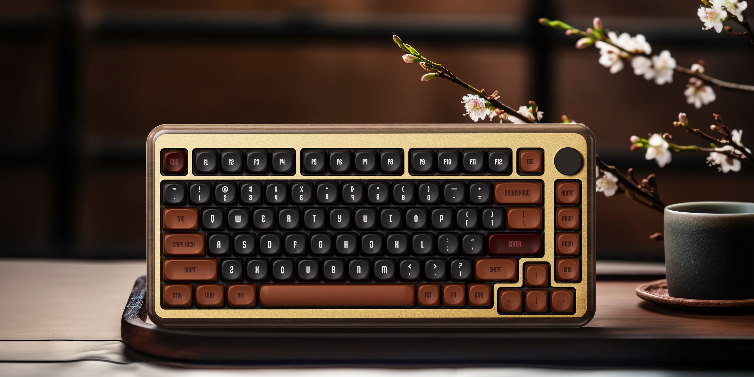 Akko MU02 Autumn Wooden Keyboard 