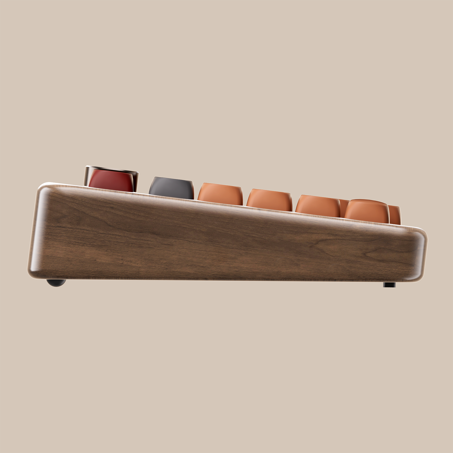 Akko MU02 Autumn Wooden Keyboard Side Details
