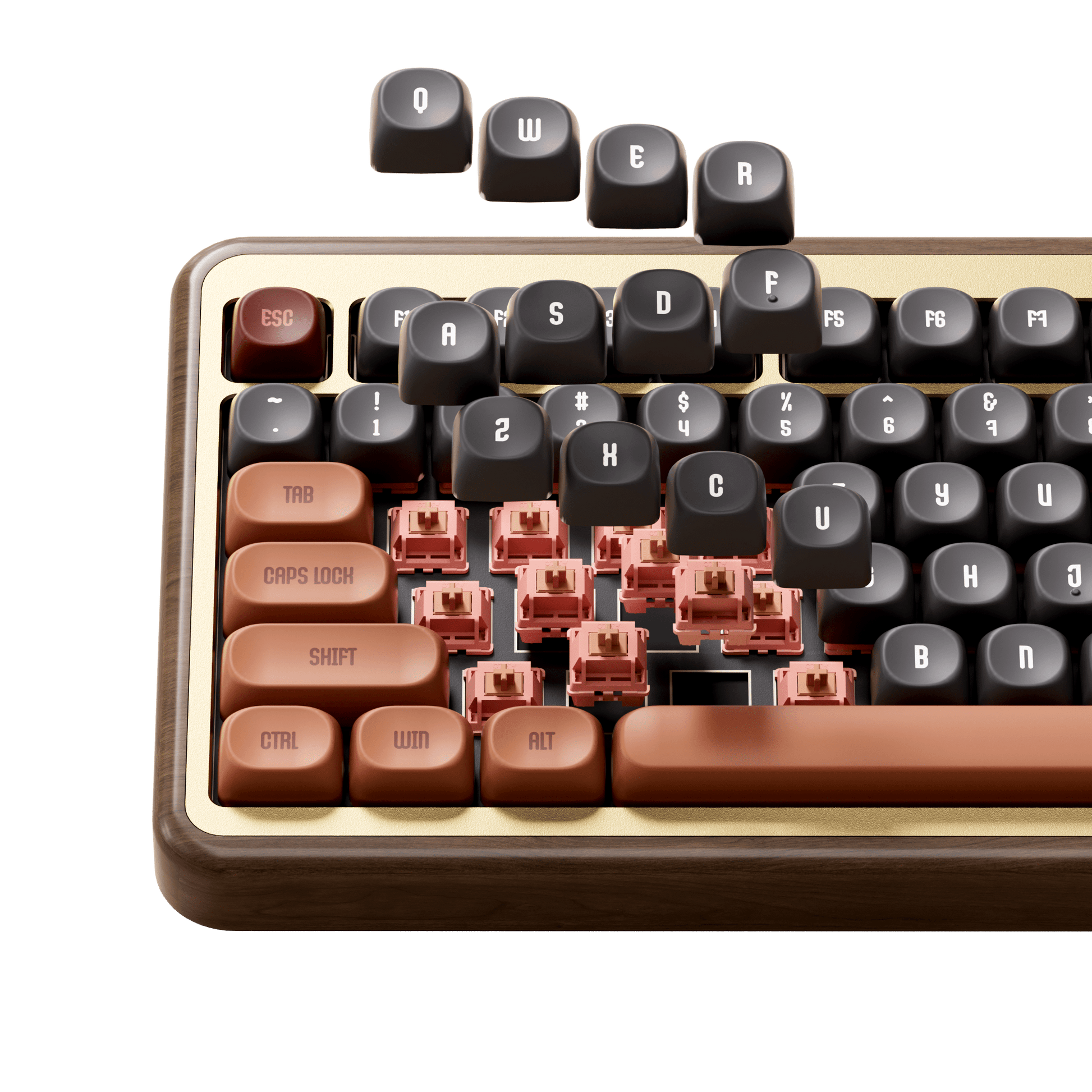 Akko MU02 Wooden Keyboard Hot Swappable