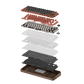 Akko MU02 Wooden Keyboard Details Structure