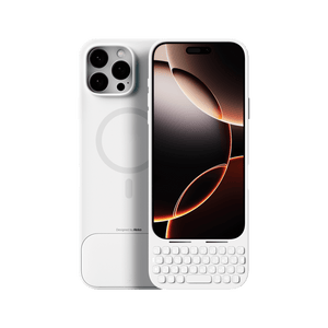 Akko MetaKey Keyboard Case for iPhone 16 Cloud White