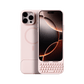 Akko MetaKey Keyboard Case for iPhone 16 Pink