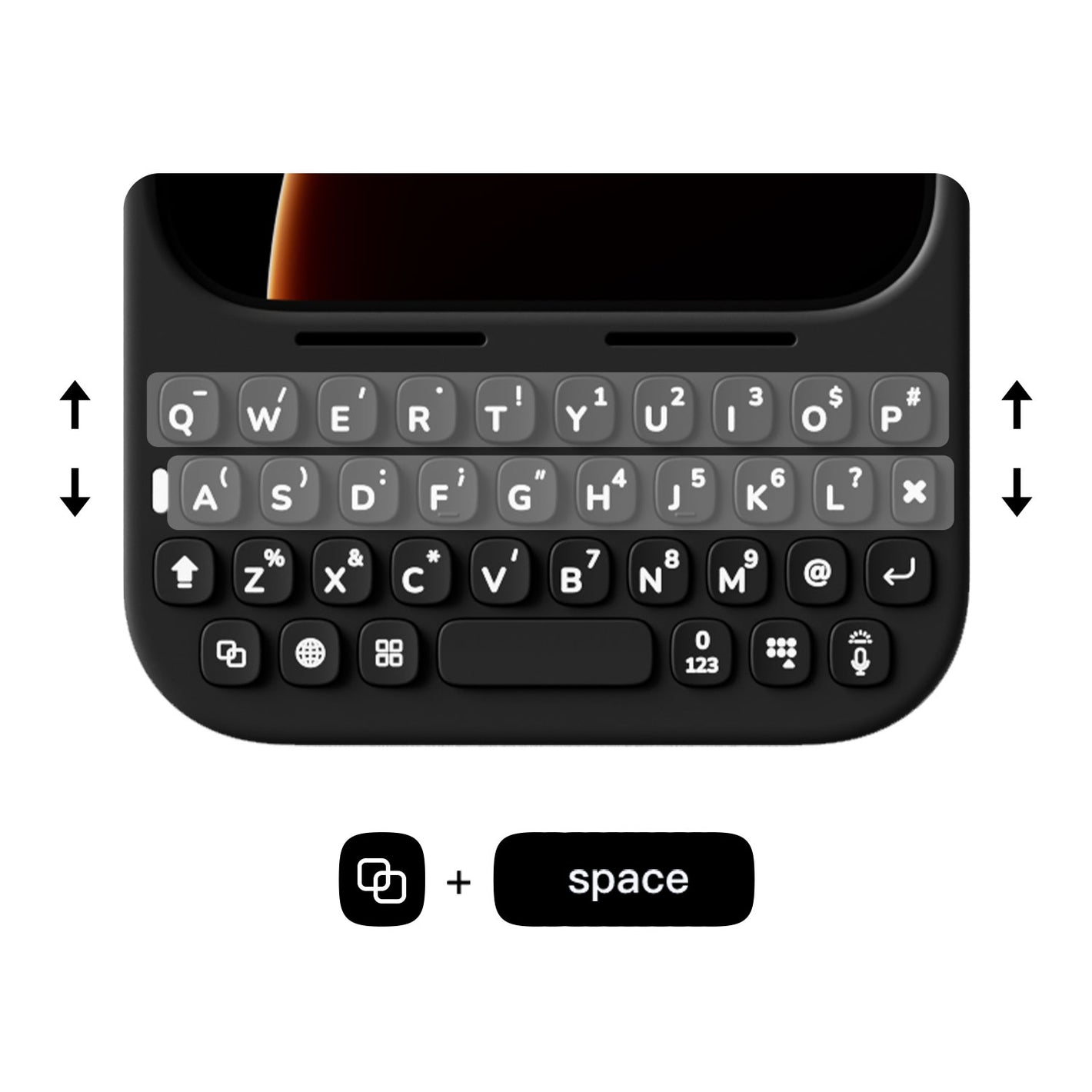 Akko MetaKey Keyboard Case for iPhone Video Browsing Mode