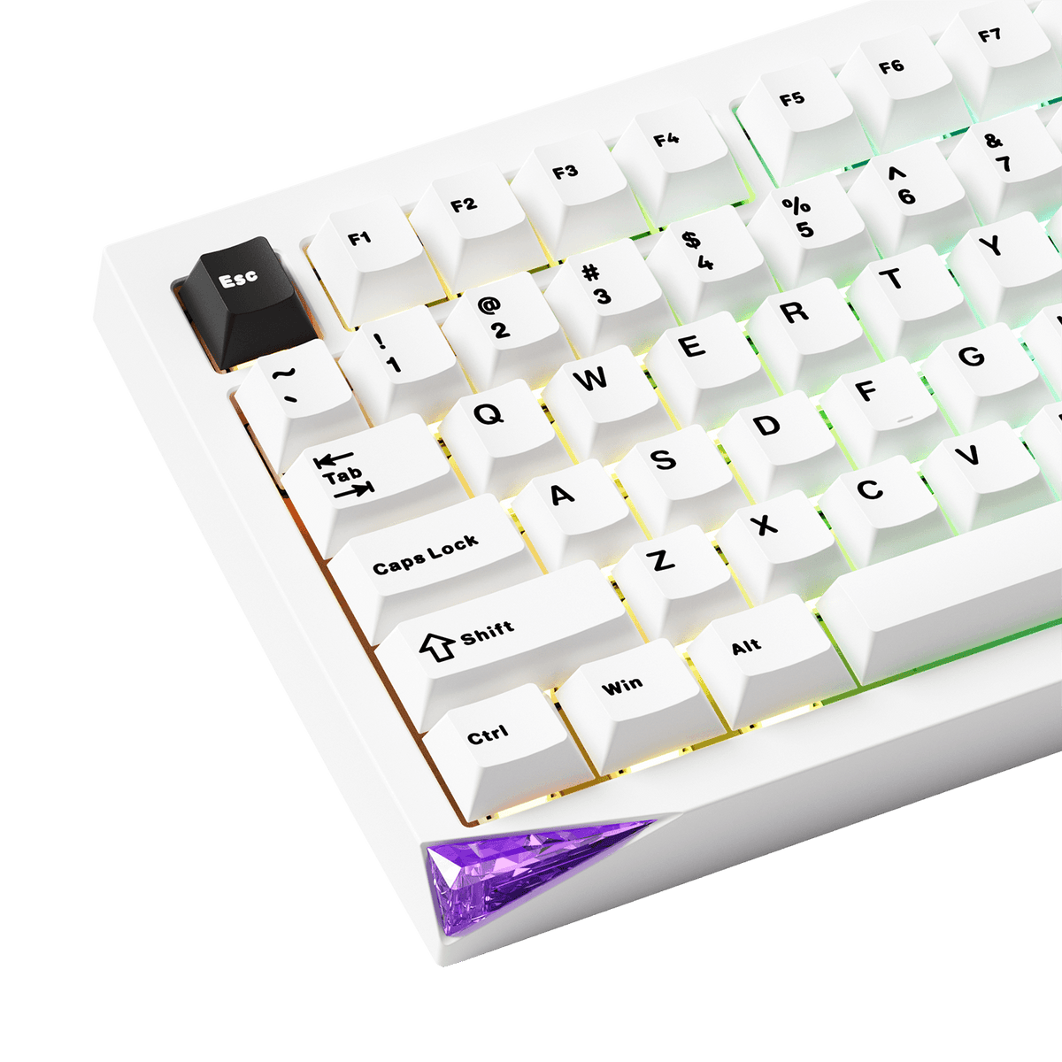 Akko Mineral 01 VIA Fully Assembled White Left Details