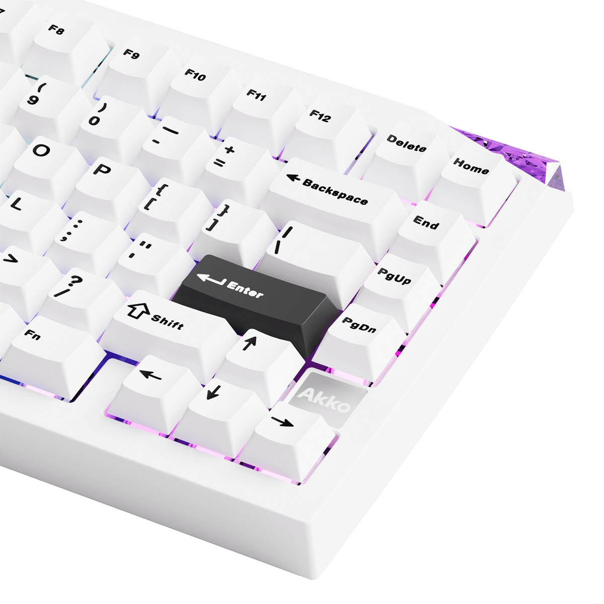 Akko Mineral 01 VIA Fully Assembled White Right Side Details