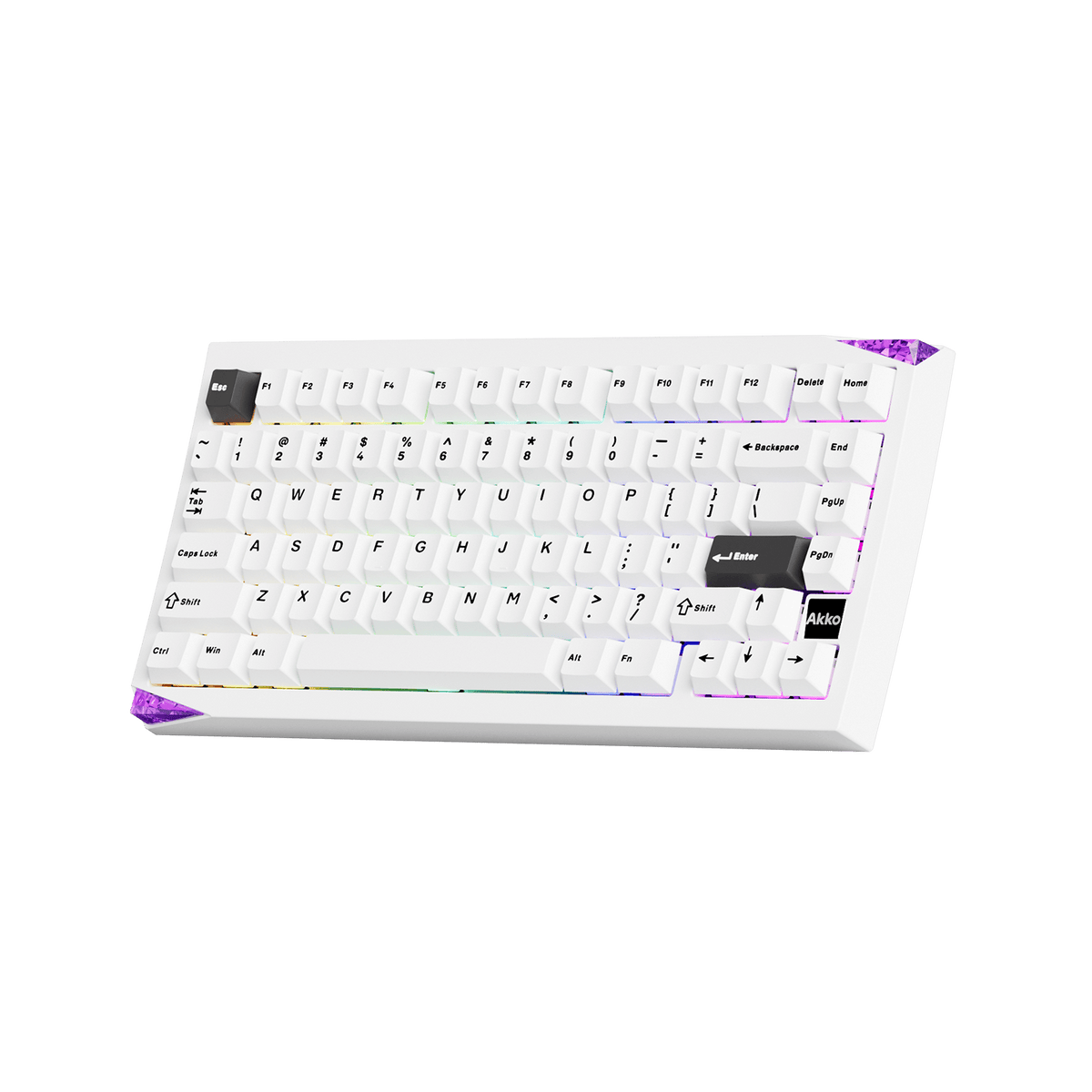 Akko Mineral 01 VIA Fully Assembled White Right Tilt