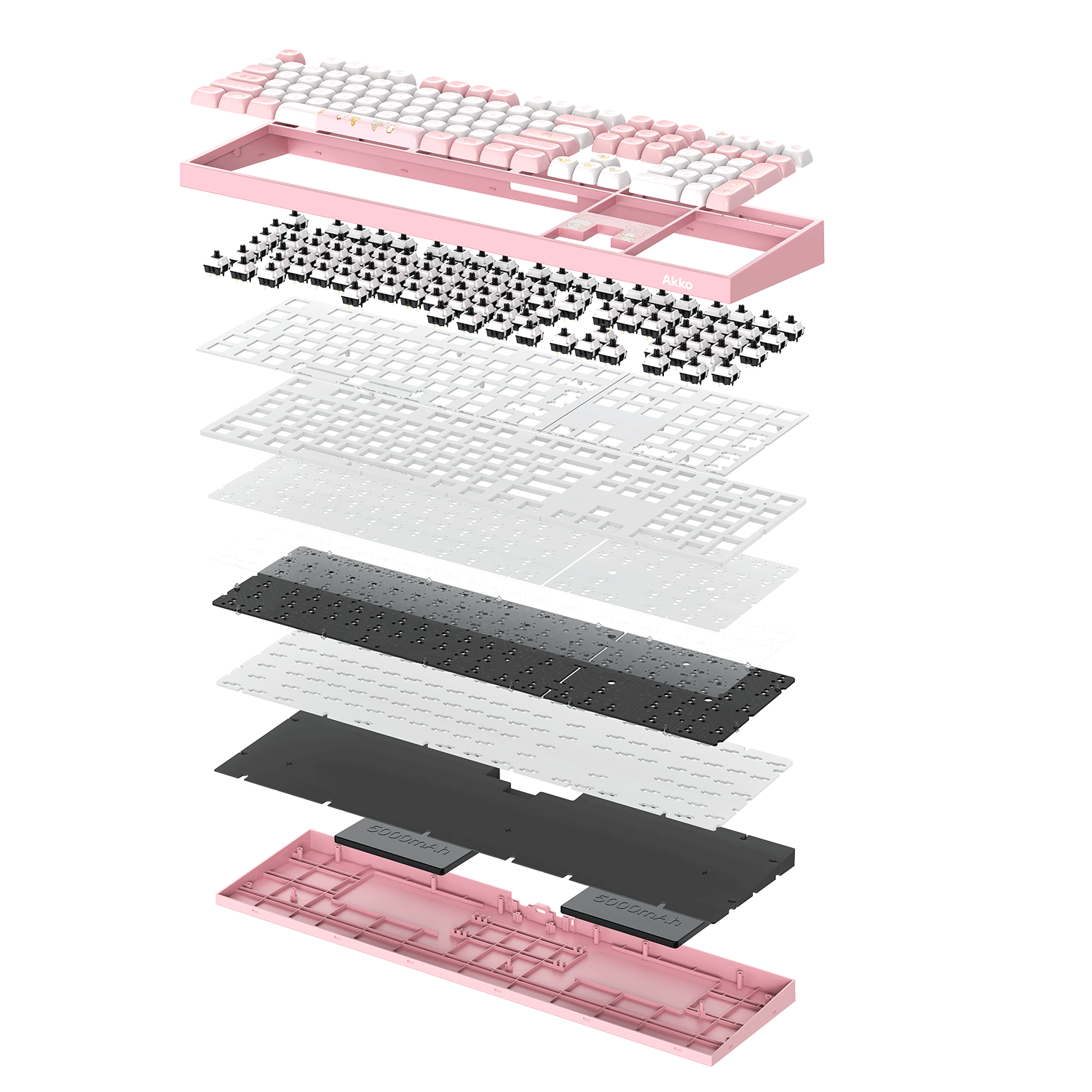 Akko My Melody 5108 V5 Mechanical Keyboard Structure