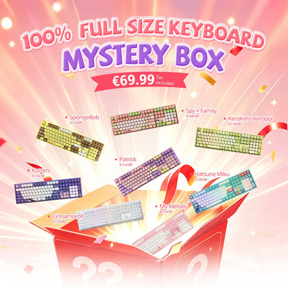 Akko's Mystery Box - Cute 100% Collab IP Keyboard