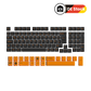 Orange on Black ISO DE Keycap Set (119 keys) 