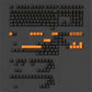 Akko Orange on Black ISO-DE/UK/Nordic Keycap Set (210-key)