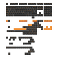 Akko Orange on Black ISO-DE/UK/Nordic Keycap Set (210-key)