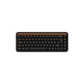 Akko Orange on Black ISO-DE/UK/Nordic Keycap Set (210-key) on 65% Keyboard