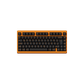Akko Orange on Black ISO-DE/UK/Nordic Keycap Set (210-key) on 75% Keyboard