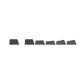 Akko OrangeAkko Orange on Black ISO-DE/UK/Nordic Keycap Set (210-key) on 100% Keyboardkey) Cherry Profile