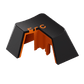 Akko Orange on Black ISO-DE/UK/Nordic Keycap Set (210-key) PBT Double-shot