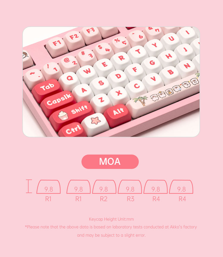 Akko POCO Family 3108V3 Mechanical Keyboards MOA Keycaps