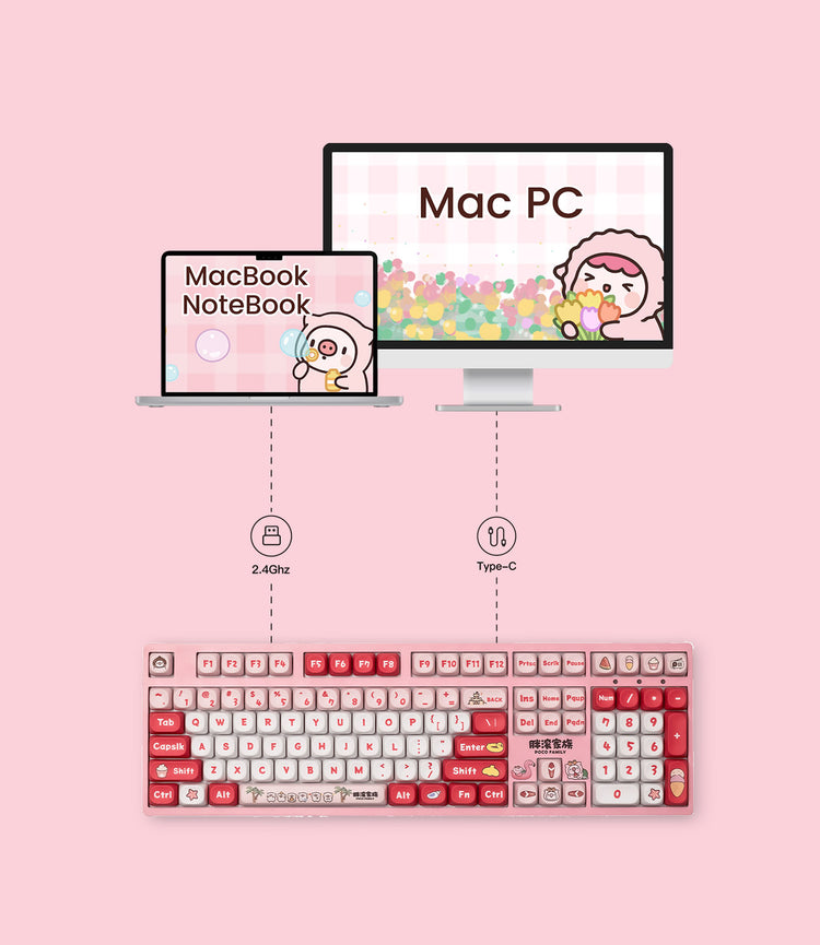 Akko POCO Family 3108V3 Mechanical Keyboards Dual Mode