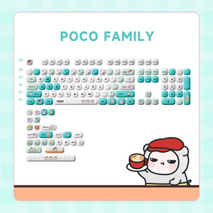POCO Bear Tastenkappen Set (129-Tasten)