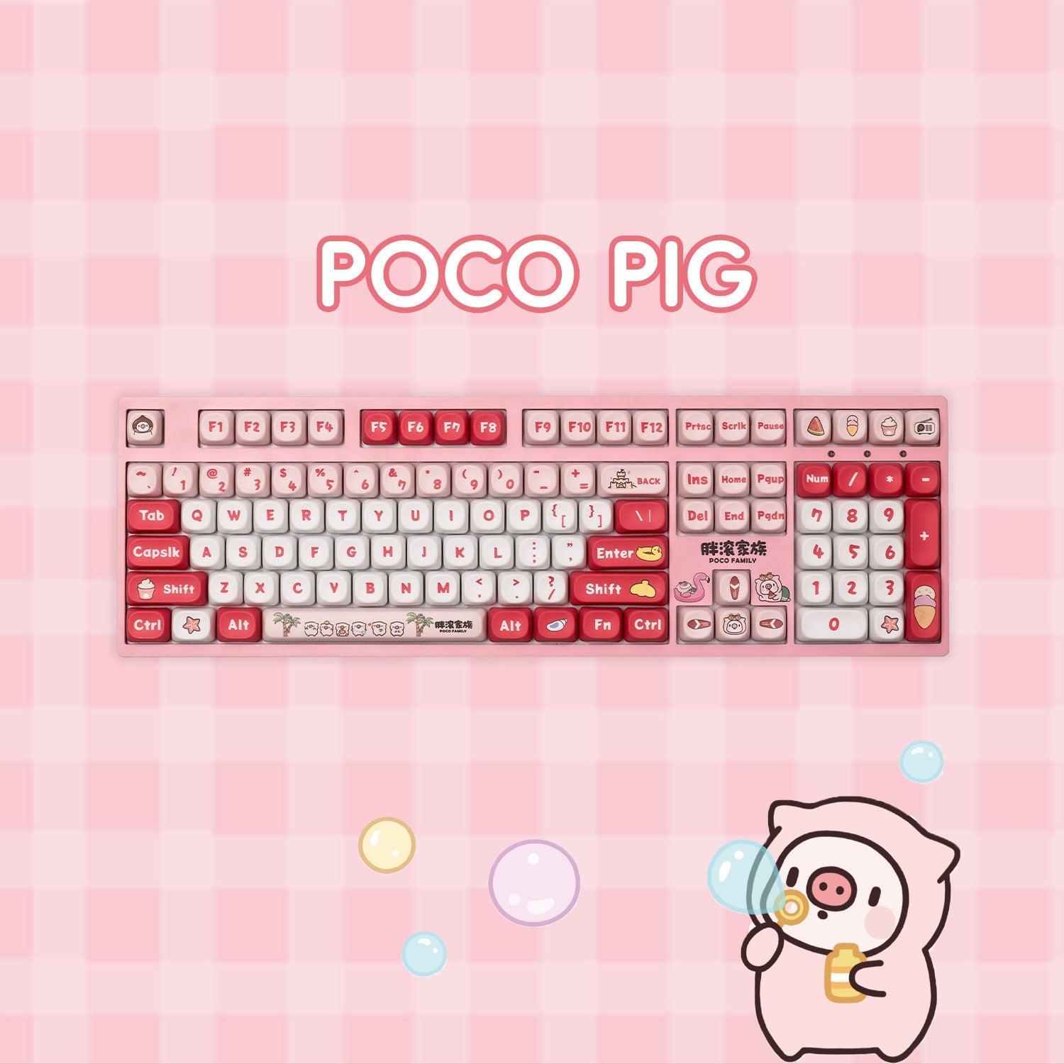 Akko POCO Pig 3108V3 Mechanical Keyboard Details