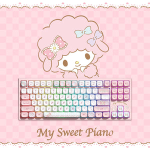 Akko My Sweet Piano 5087 V5 Keyboard with My Sweet Piano Theme Background