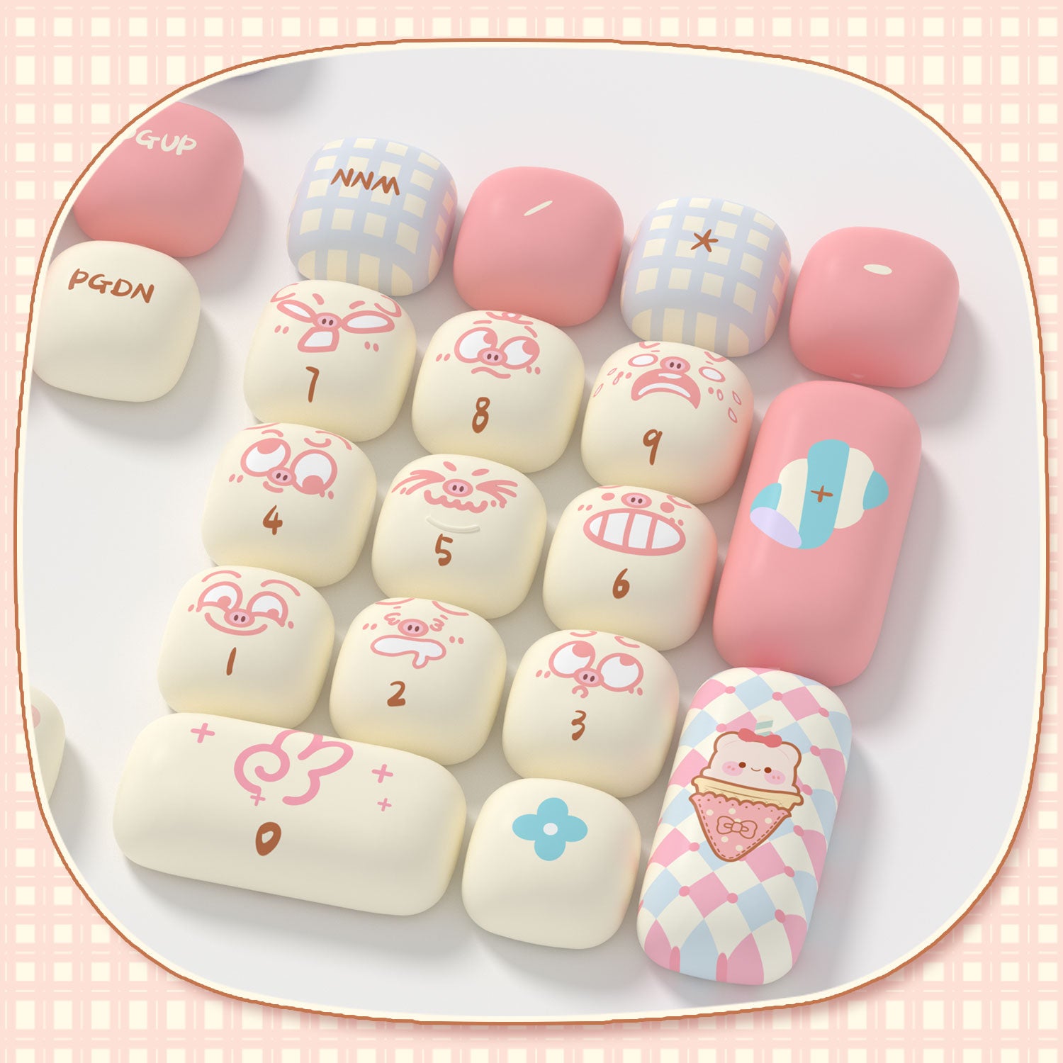 akko piggy party keycap sets keys 