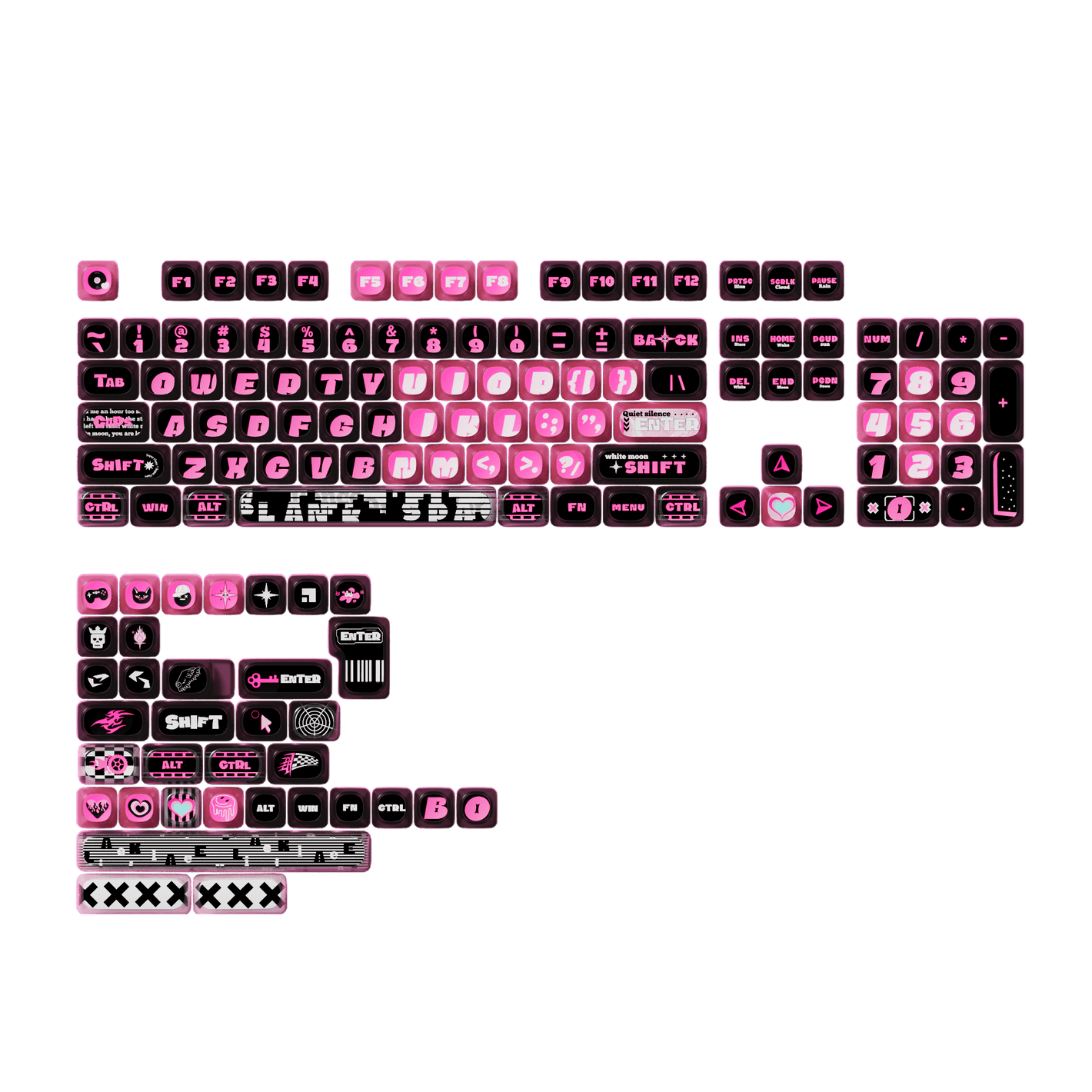 Pink Phantom Tastenkappen Set (139 Tasten)