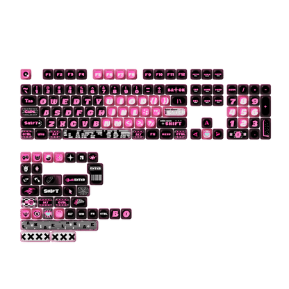 Pink Phantom Keycap Set (139 Keys)