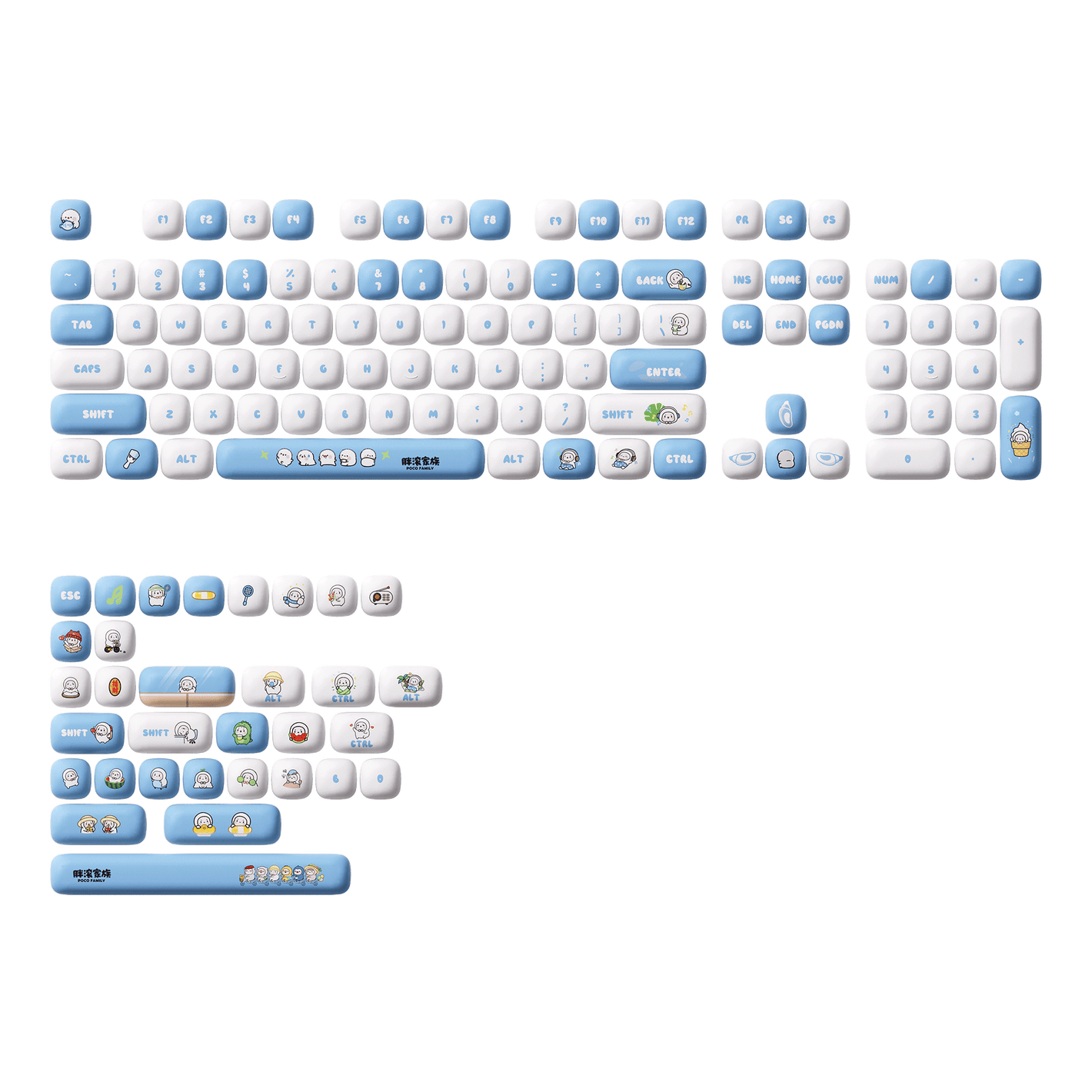 POCO Family POCO Seal Keycap Set (136-key)