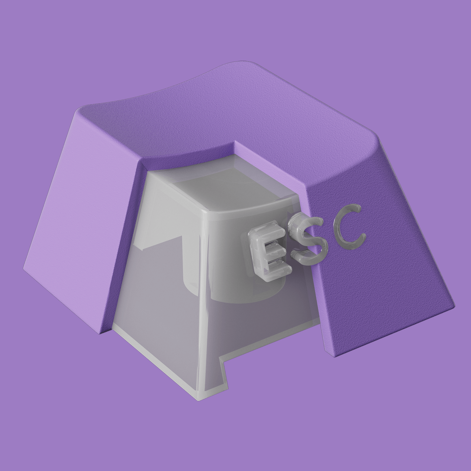 Akko Purple Gradient Keycap Set PC PBT Double Shot