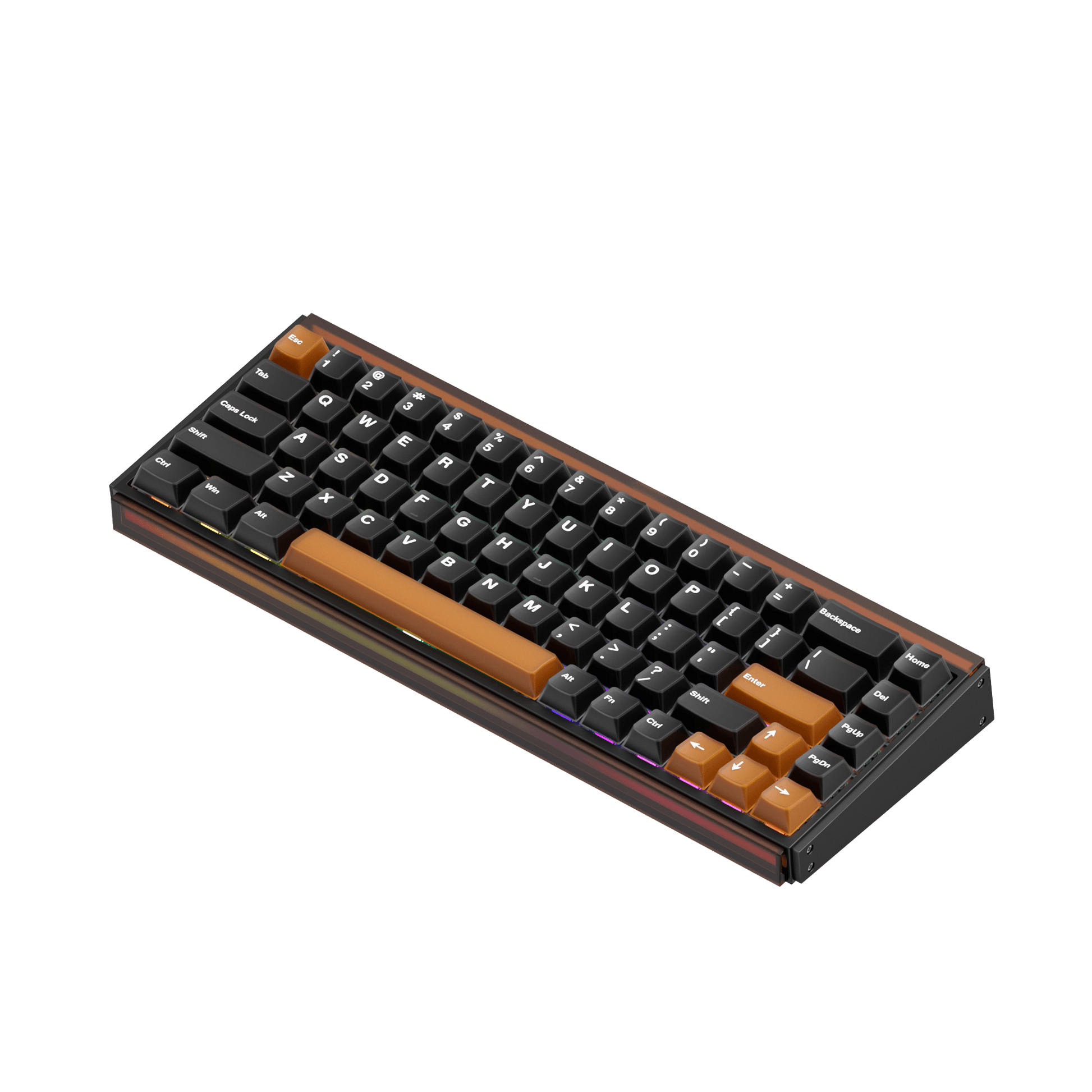 Akko Ray68 HE Magnetic Keyboard Misty Black Tea Right Side