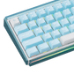 Akko Ray68 HE Magnetic Keyboard Misty Blue Left Details