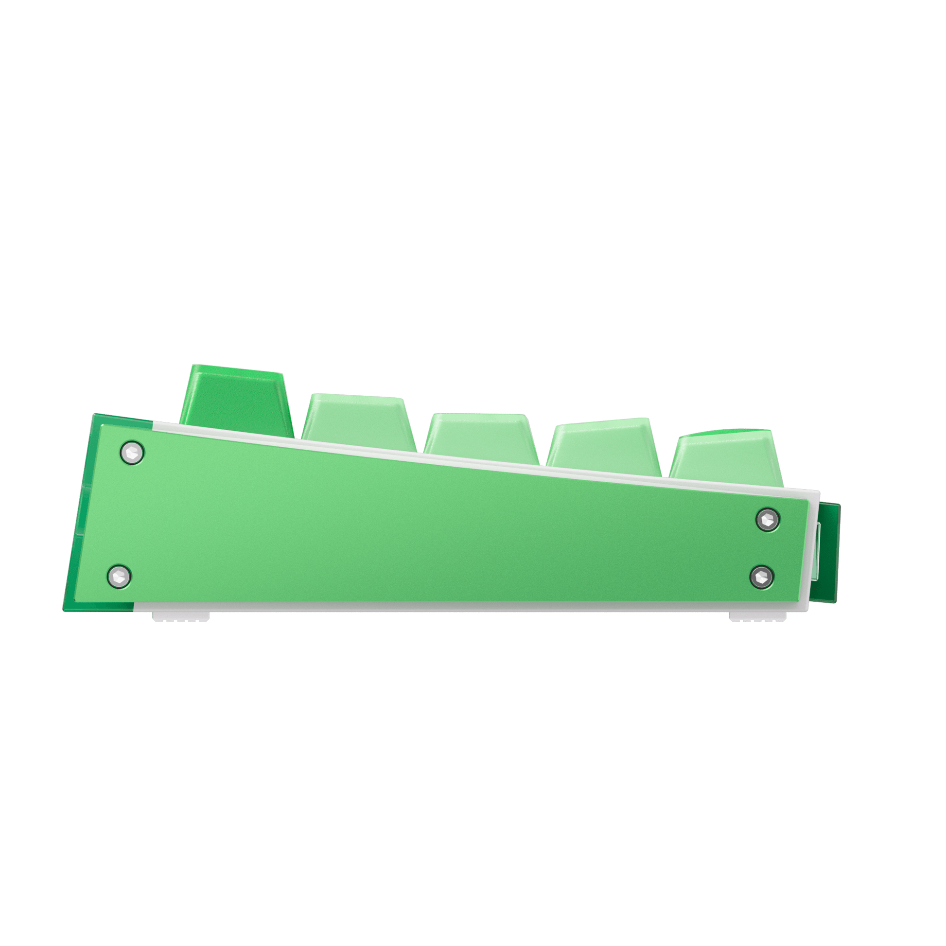 Akko Ray68 HE Magnetic Keyboard Misty Green White Left Side
