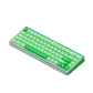 Akko Ray68 HE Magnetic Keyboard Misty Green White Side