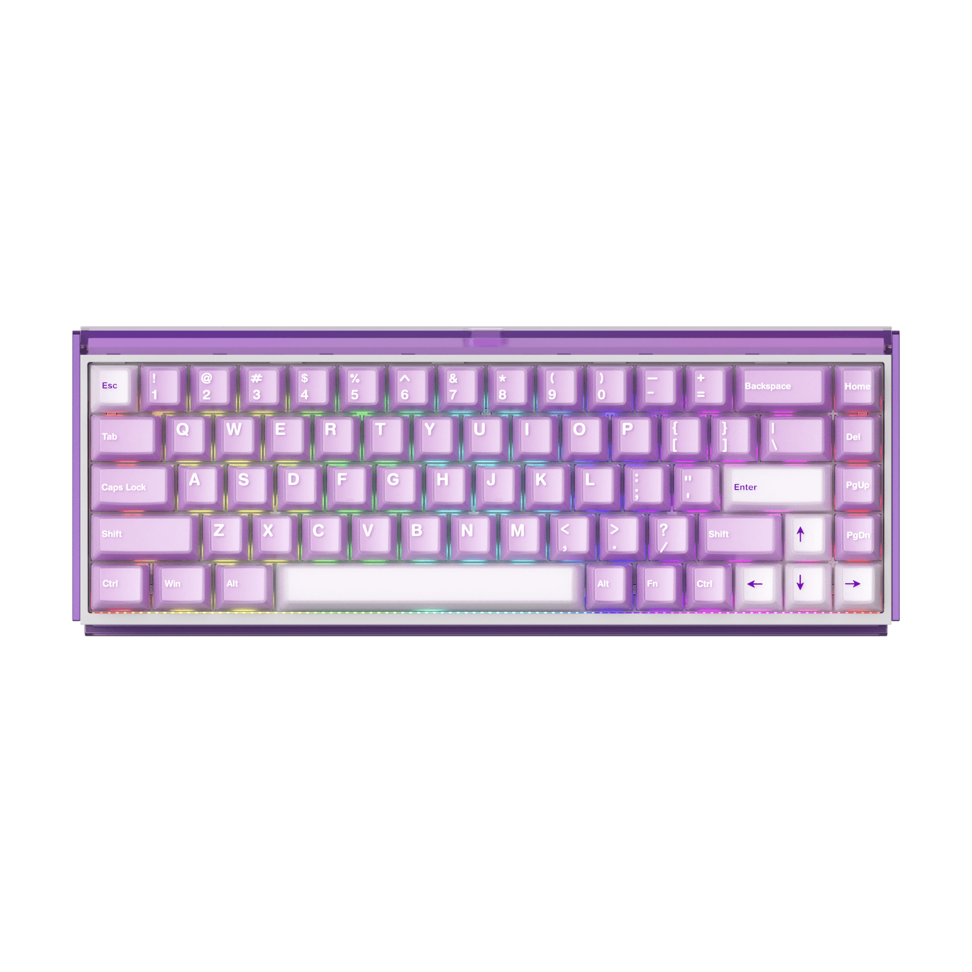 Akko Ray68 HE Magnetic Keyboard Misty Purple Right Side