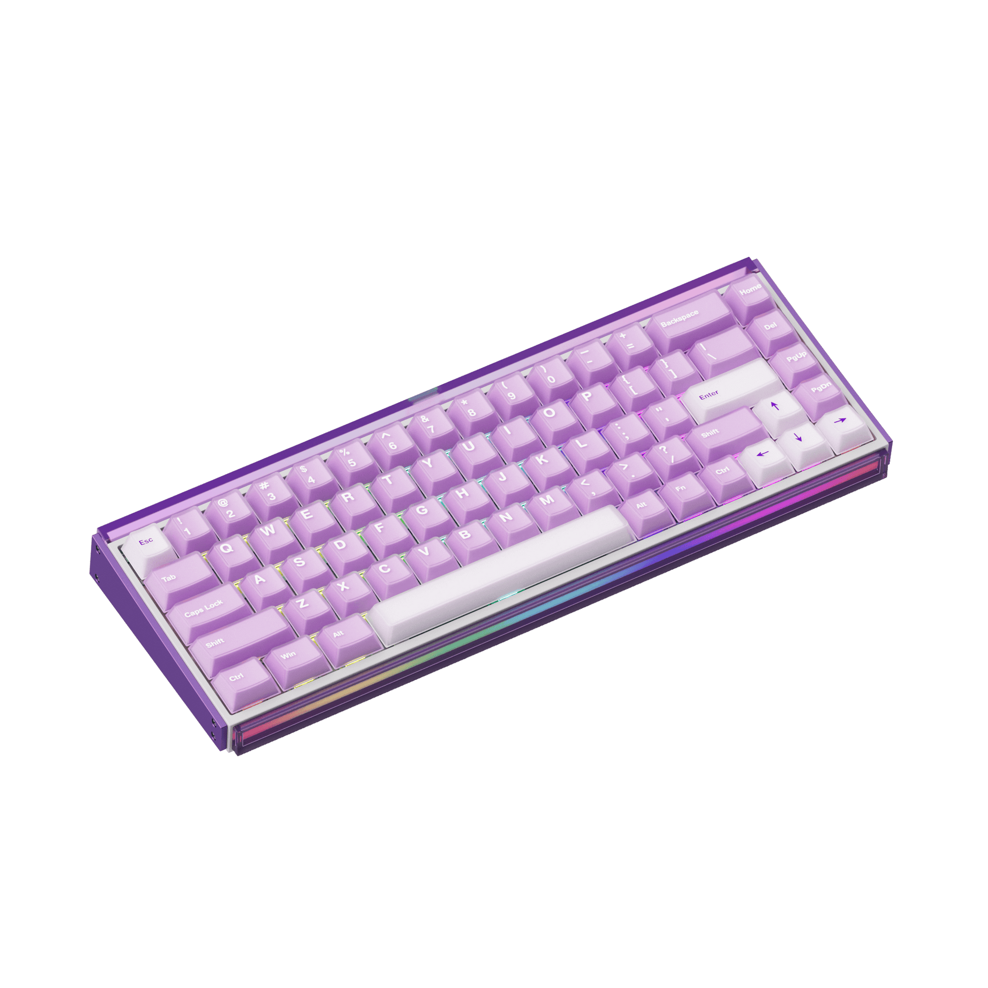 Akko Ray68 HE Magnetic Keyboard Misty Purple Right Side