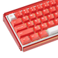 Akko Ray68 HE Magnetic Keyboard Misty Red Left Details