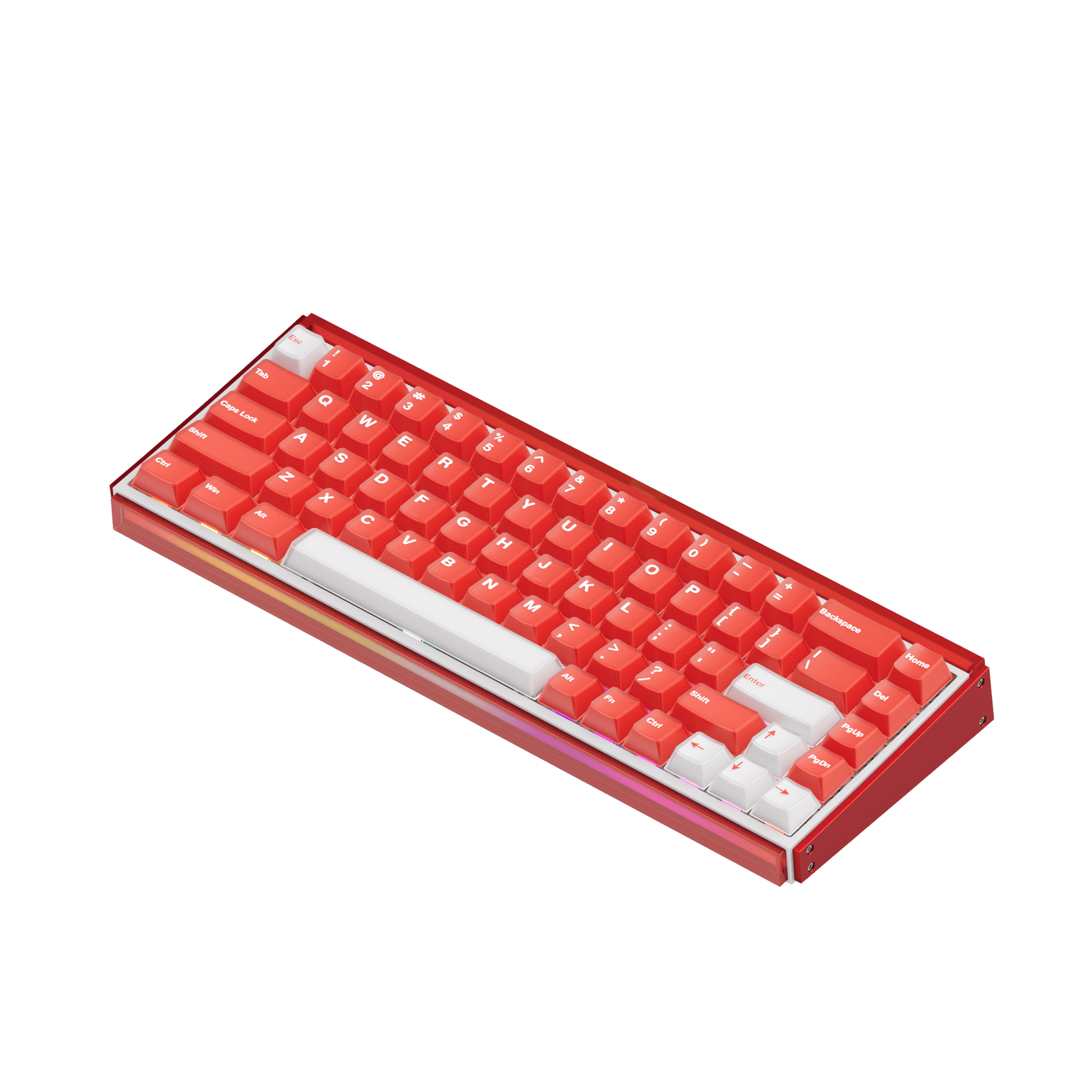 Akko Ray68 HE Magnetic Keyboard Misty Red Right Side