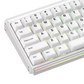 Akko Ray68 HE Magnetic Keyboard Misty White Left Details