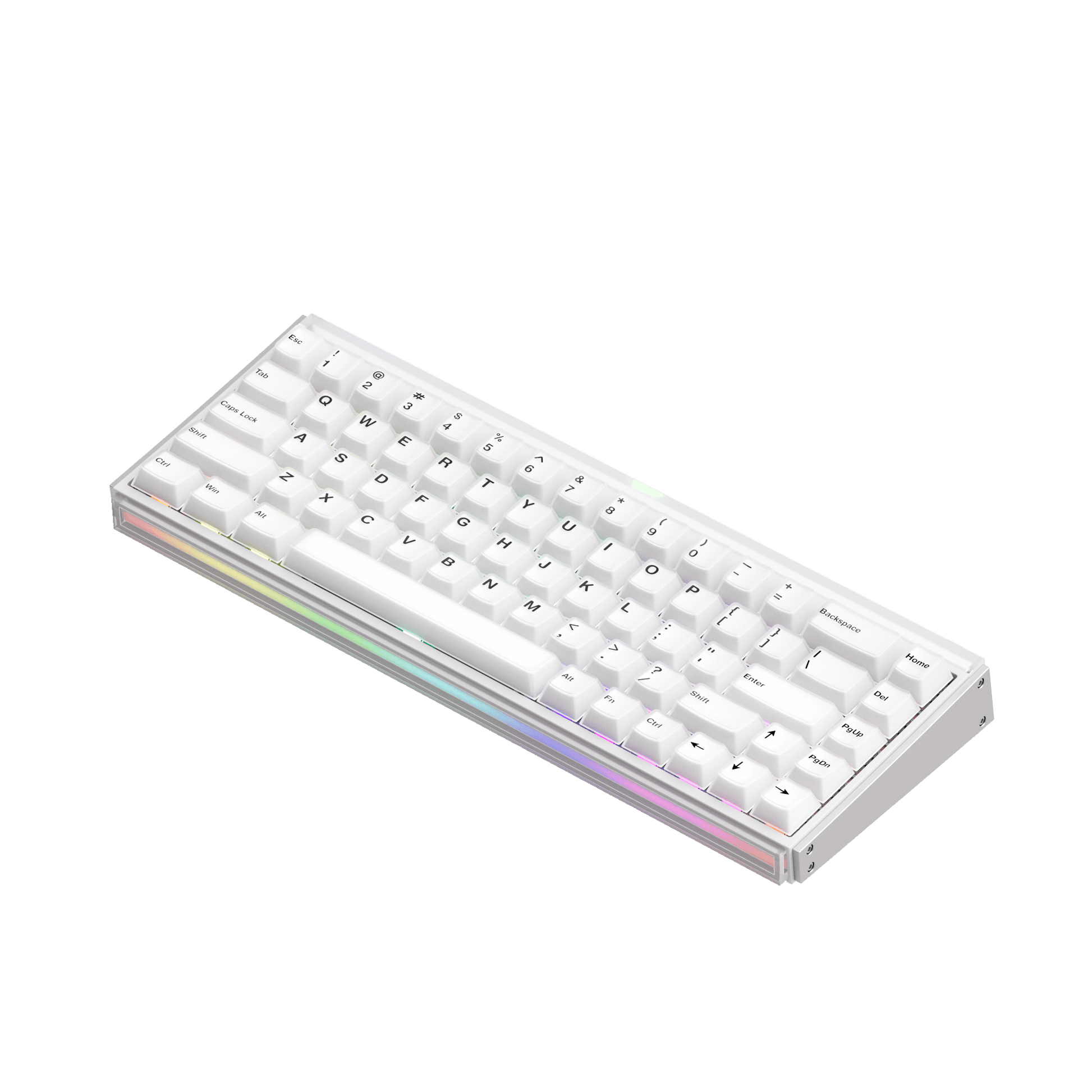 Akko Ray68 HE Magnetic Keyboard Misty White Right Side