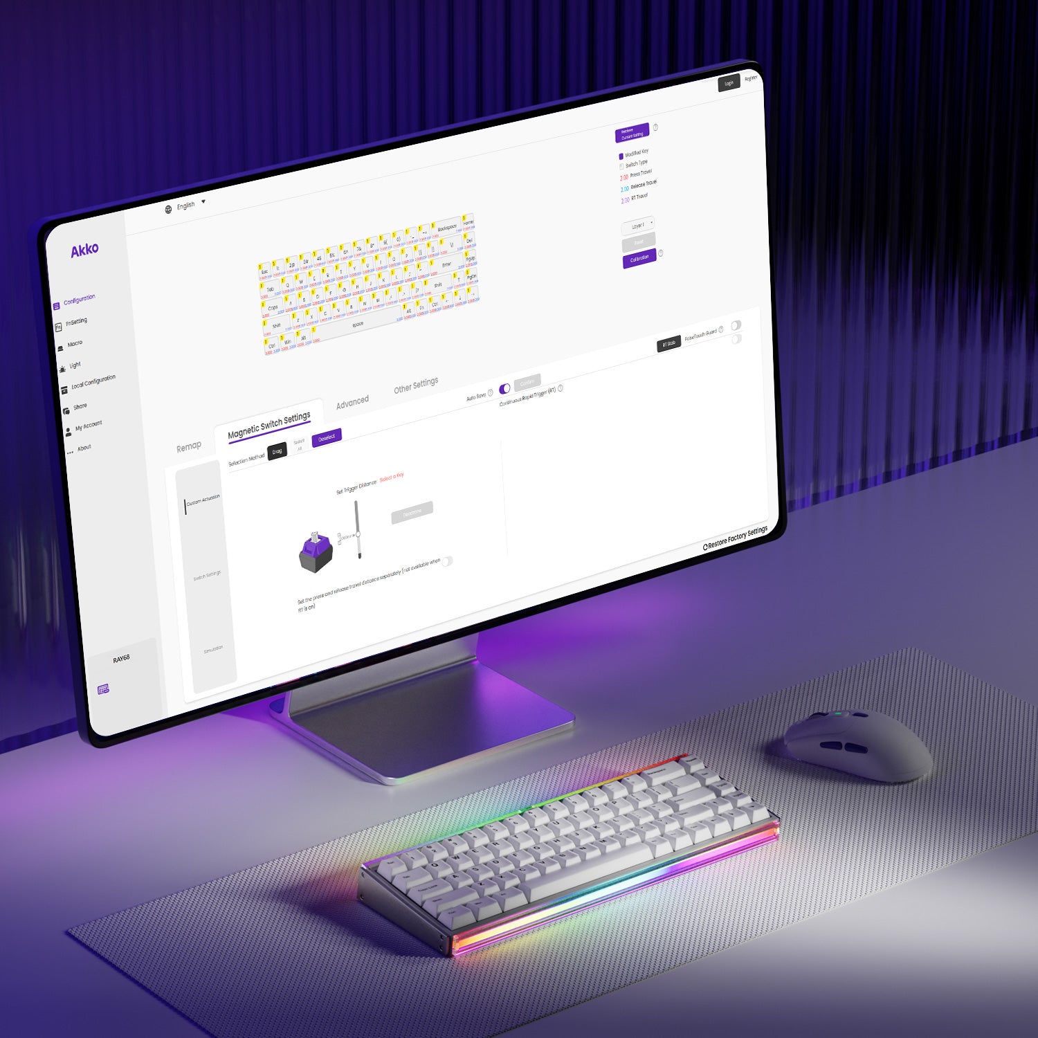 Akko Ray68 HE Magnetic Keyboard Driver