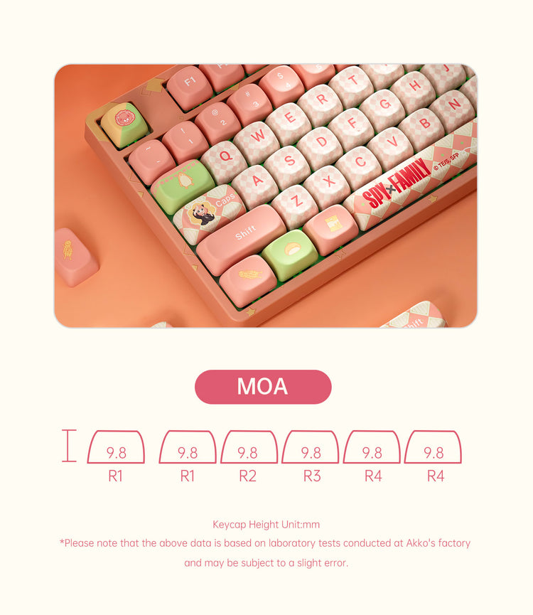 Akko Spy × Family 5108B Plus Mechanical Keyboard MOA Keycaps