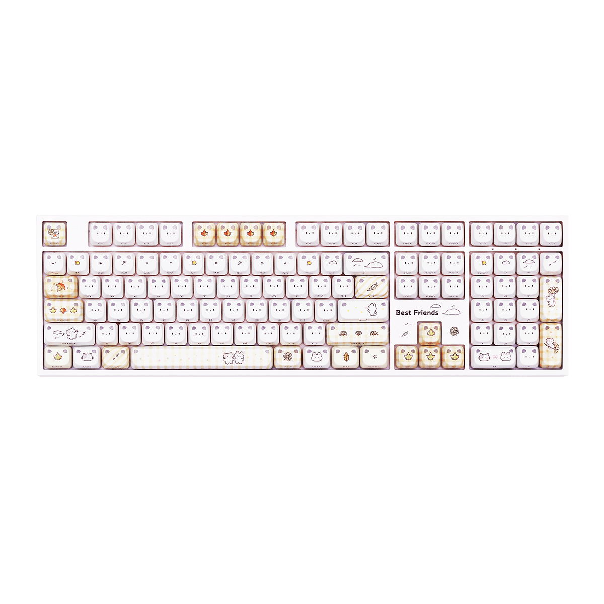Akko Shiny Kitten 5108 V5 Yellow Mechanical Keyboard
