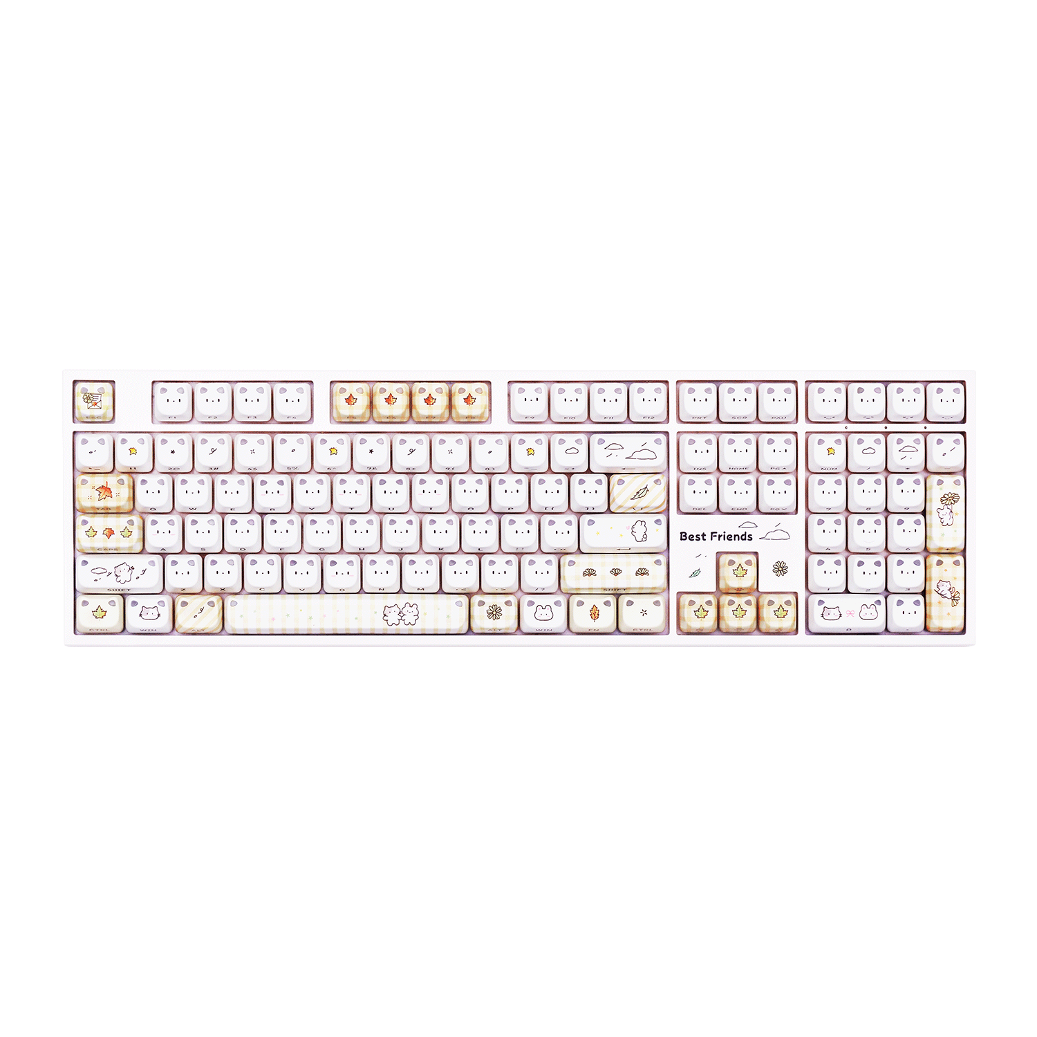Akko Shiny Kitten 5108 V5 Yellow Mechanical Keyboard