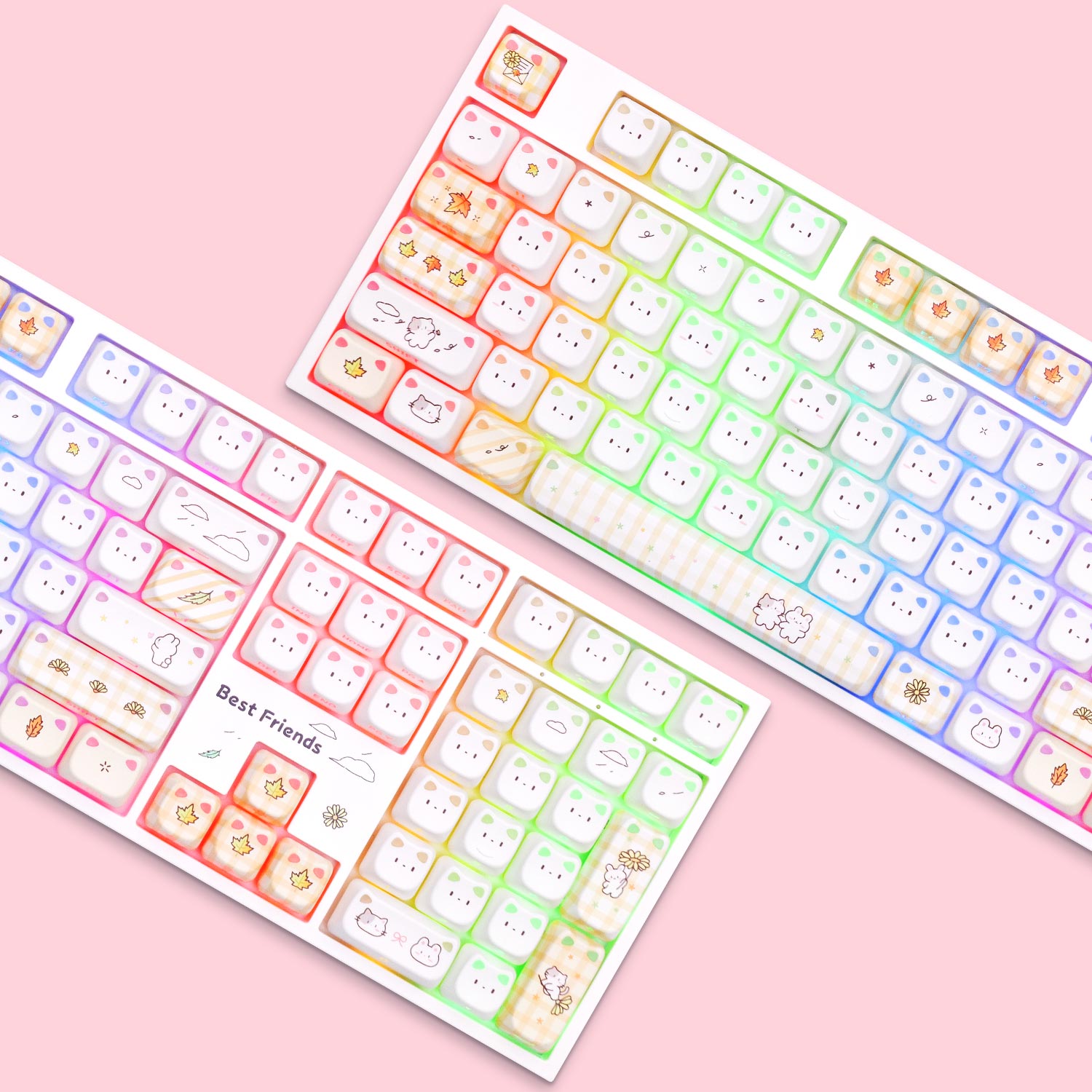 Akko Shiny Kitten 5108 V5 Pink Mechanical Keyboard RGB