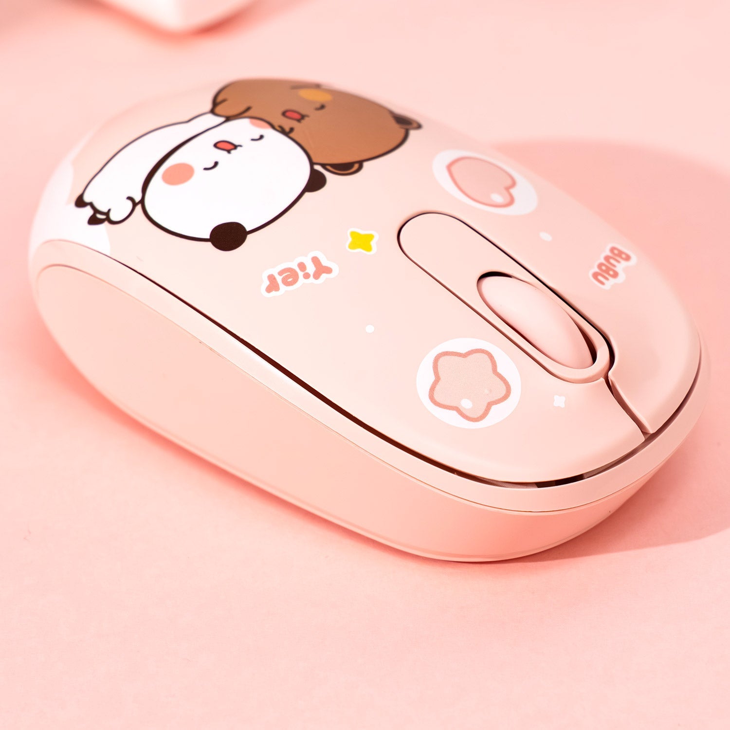 Akko Smart1 Dudu and Bubu Mouse Front and Side Details