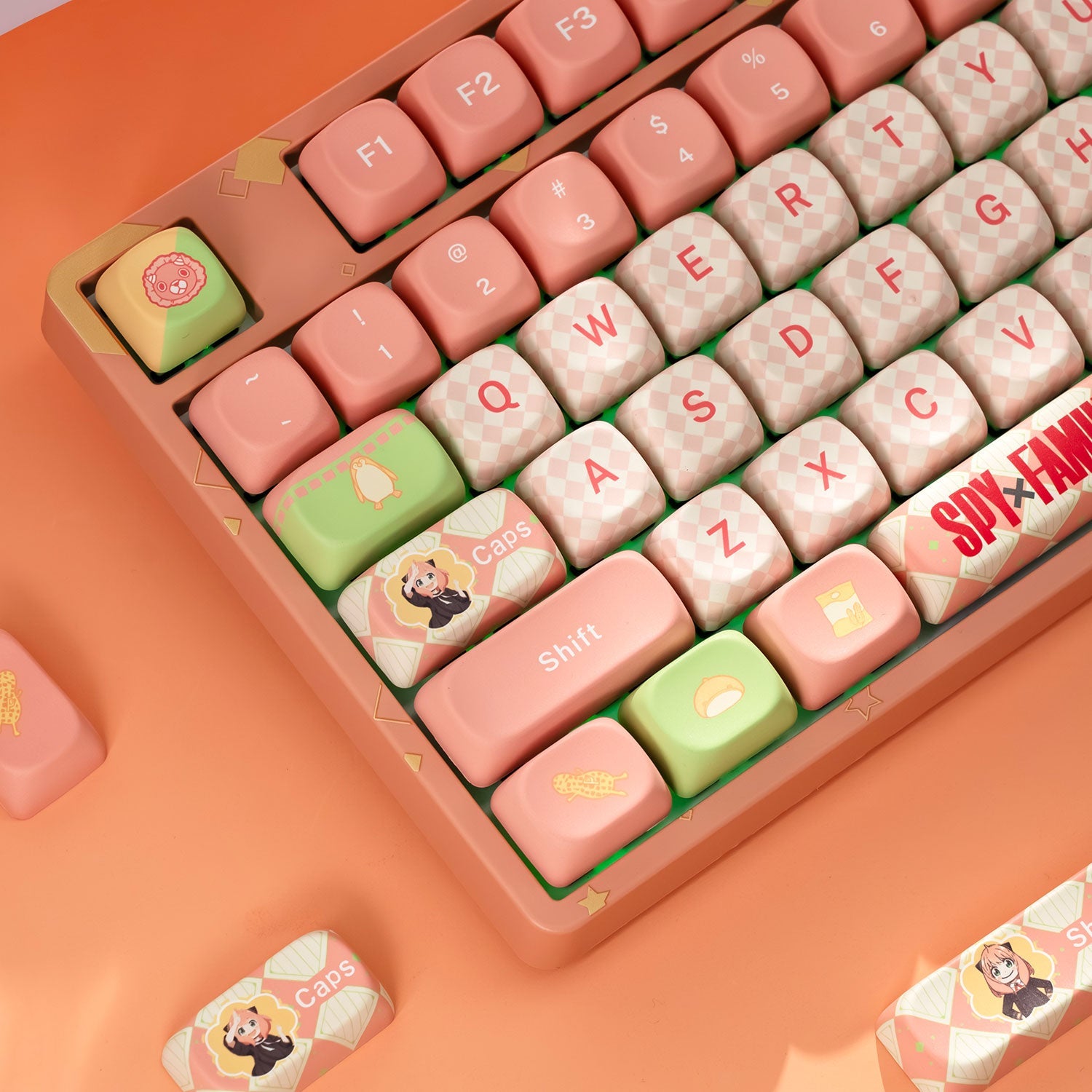 Akko Spy × Family 5108B Plus Mechanical Keyboard Left Details