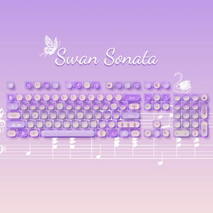 Swan Sonata Keycap Set (140 Keys)